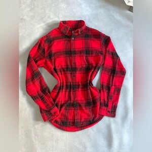 Goodfellow Red and black plaid long sleeve flannel.